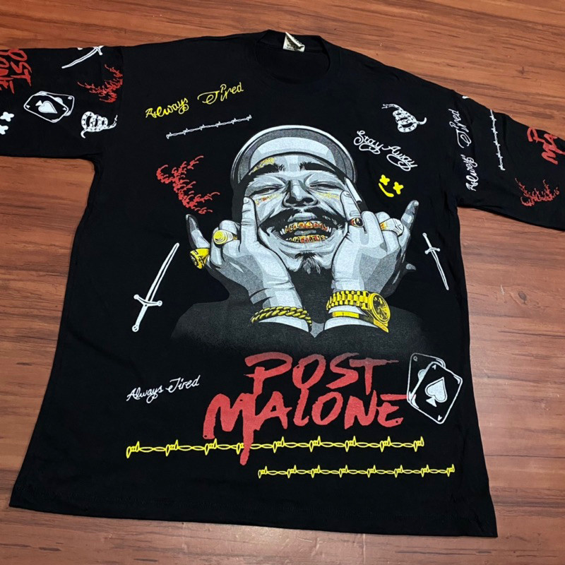 Áo thun Thái Lan - Post Malone (in trước & sau)