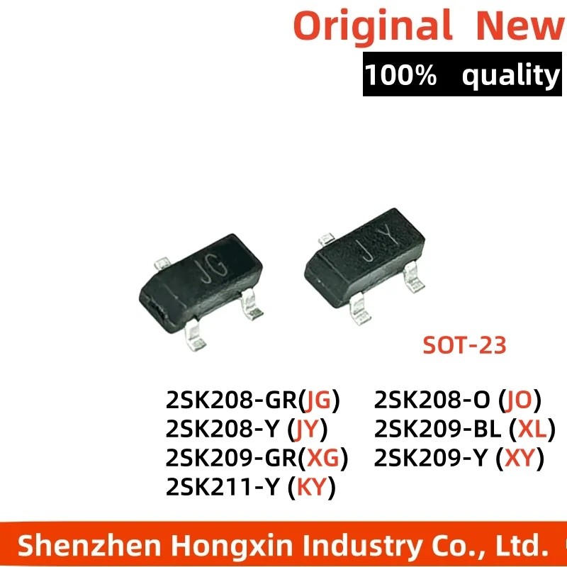 5 CÁI 2SK209-GR XG 2SK208-O JO 2SK208-GR JJ 2SK209-Y XY 2SK209-BL XL 2SK208-Y JY 2SK211-Y KY SOT-23 