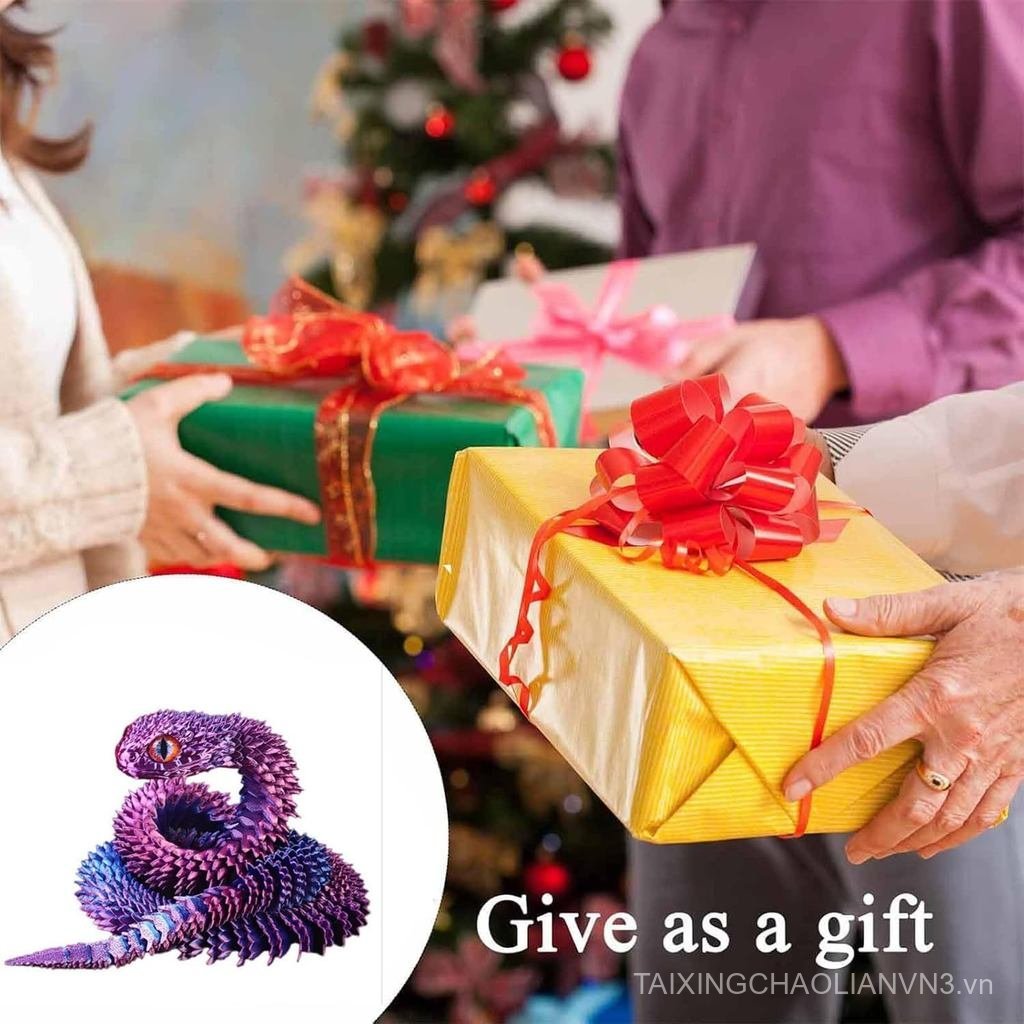 Bộ động vật in 3D 3D Đồ chơi rắn in 3D Đồ chơi Fidget linh hoạt in 3D Động vật in 3D Đồ chơi thú cưn