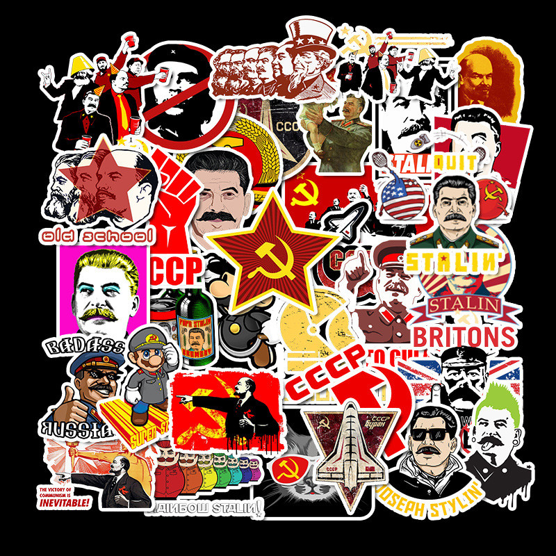 50 Chiếc Liên Xô CCCP Chủ Nghĩa Xã Hội Joseph Stalin Dán Vinyl Chống Thấm Nước Cho Laptop Ốp Lưng Đi