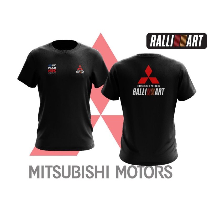 Áo thun Mitsubishi Motors / Áo thun sợi nhỏ / Áo thun đua xe