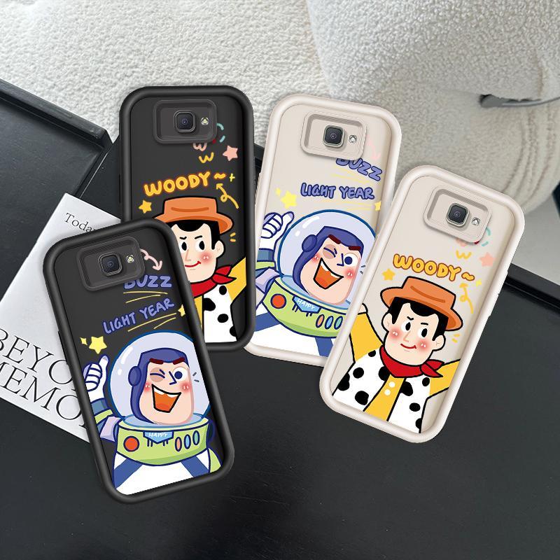 Dành Cho Samsung J7 Prime Silicone Độc Đáo Bé Gái Mềm Ốp lưng TPU Toy Story Buzz Lightyear Ốp Lưng