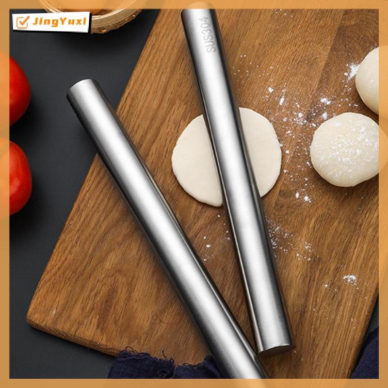 JINGYUXI Thép không gỉ Cán Pin Non-sti Dough Roller cho Pizza Cookie Pasta Baking VN