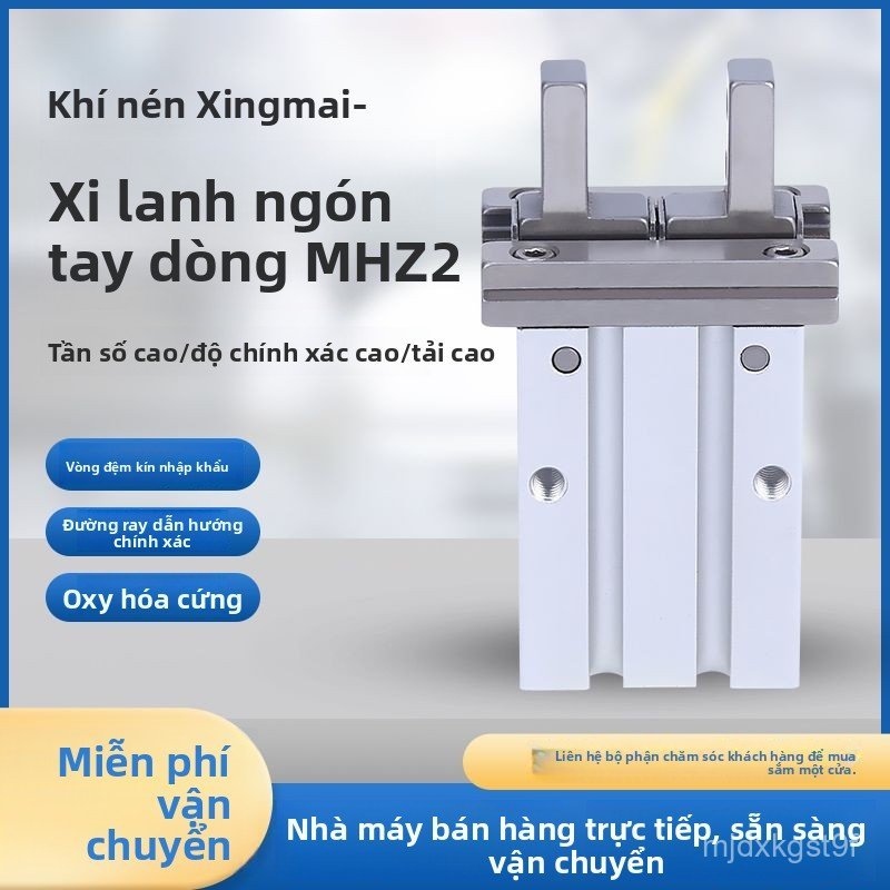 Xilanh kẹp ngón tay kiểu SMC MHZ2-16D MHZL2 HFZ16 kẹp khí nén thao tác nhanh bán chạy giao nhanh