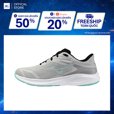 Giày Chạy Bộ Unisex Mizuno Enerzy Runnerz Wide - Xám Nhạt - K1GA241213