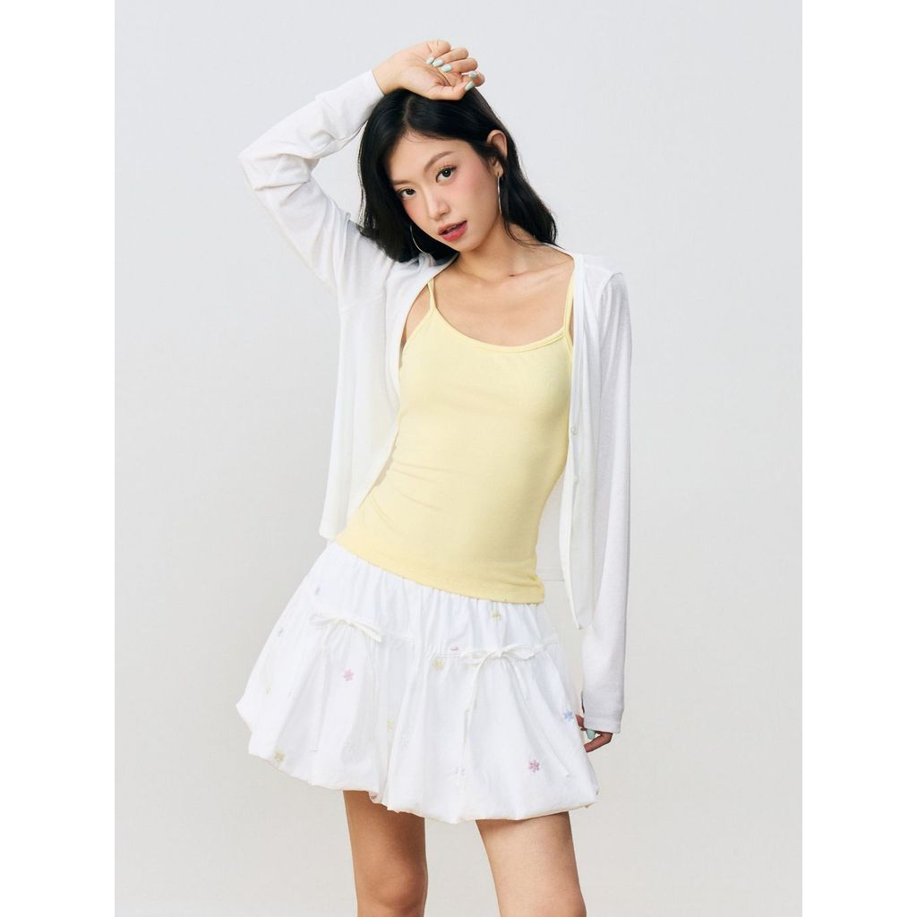Áo 2 dây cotton nữ form ôm THE C.I.U, áo cami top trơn basic dễ mix match – Callan Tank Top - C16