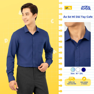 Áo sơ mi nam YODY áo dài tay công sở lịch lãm không nhăn dáng regular fit TRA - MOSH25A162