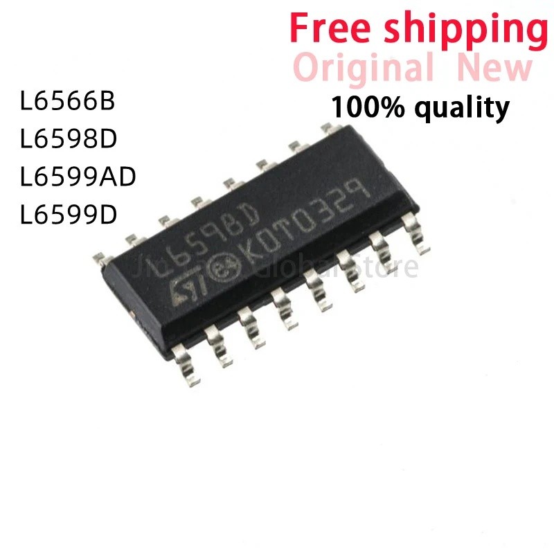 5 Cái / lốc L6566B L6598D L6599AD L6599D L6566 L6598 L6599 SOP-16 Bảng LCD IC Chung Mới Và Chính Hãn