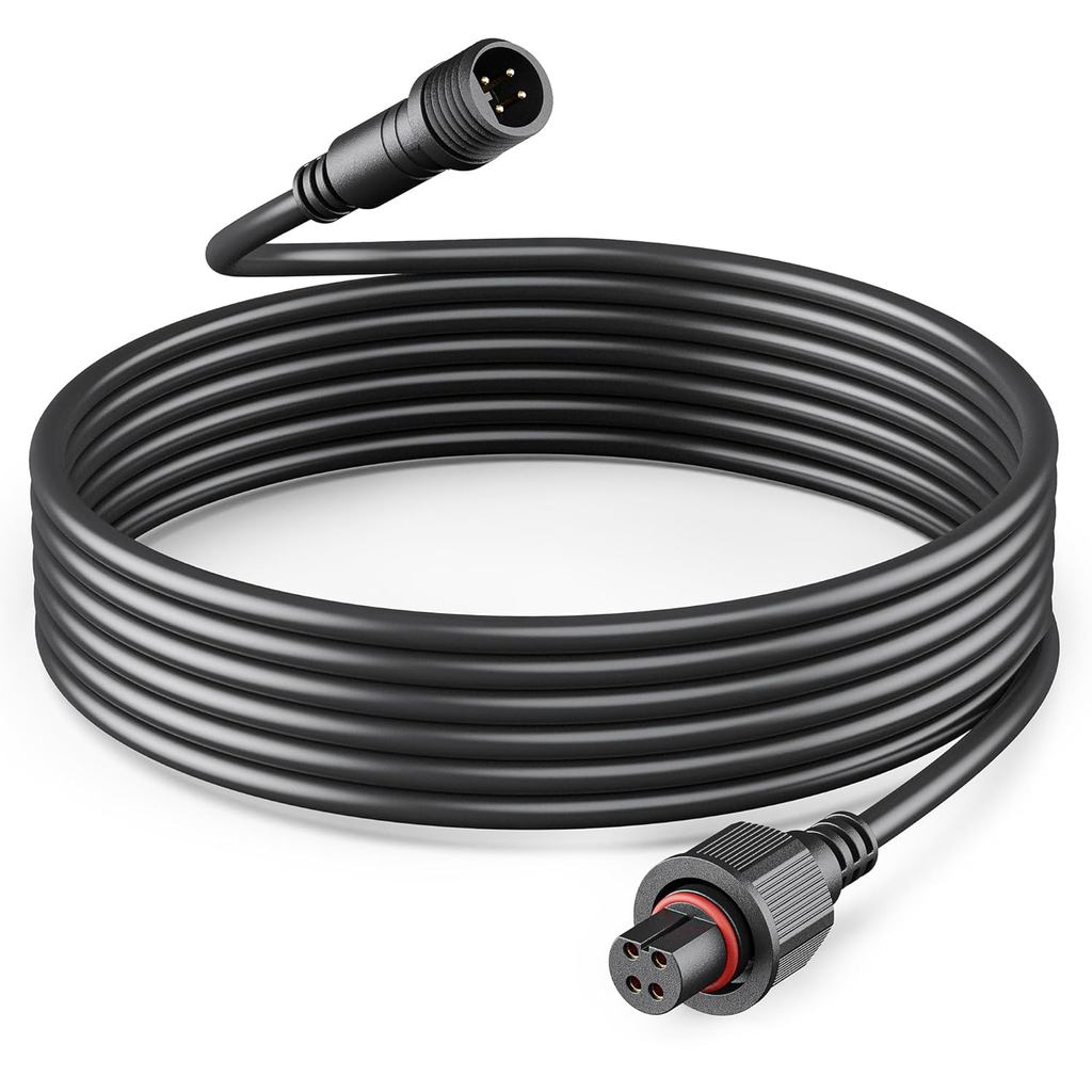 Cáp Nối Dài 10Ft Cho Đèn Lũ Ngoài Trời Govee, Dây Nối Dài Chống Thấm Nước IP67 Tương Thích Với Govee