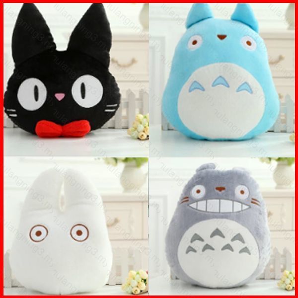 GG3 Miyazaki Hayao Phim Hoạt Hình Totoro Sang Trọng Gối JiJi Mèo Dòng Họ Nhỏ Mèo Đen Nội Thất Đệm Qu