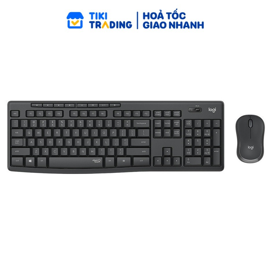 [HỎA TỐC] Combo chuột phím không dây Logitech MK295 Silent - Hàng chính hãng