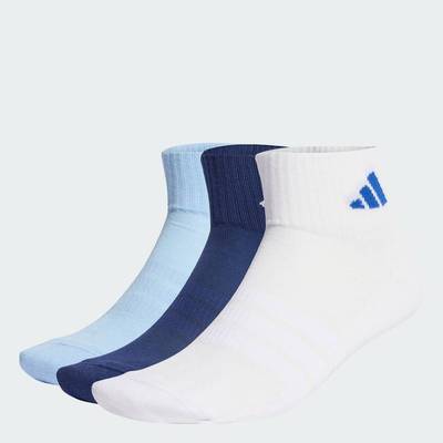 adidas Phong cách sống BỘ 3 ĐÔI TẤT CỔ CHÂN THỂ THAO CÓ ĐỆM Unisex Màu xanh da trời KC9632