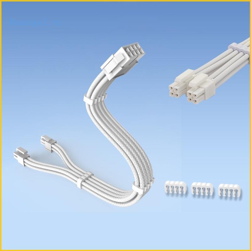 ROX Durability8Pin CPU Power Nối Dài Cáp Lưới Tay Dây ATX12V 8pin 4 + 4 Đầu Nối Nguồn Cáp Nối Dài