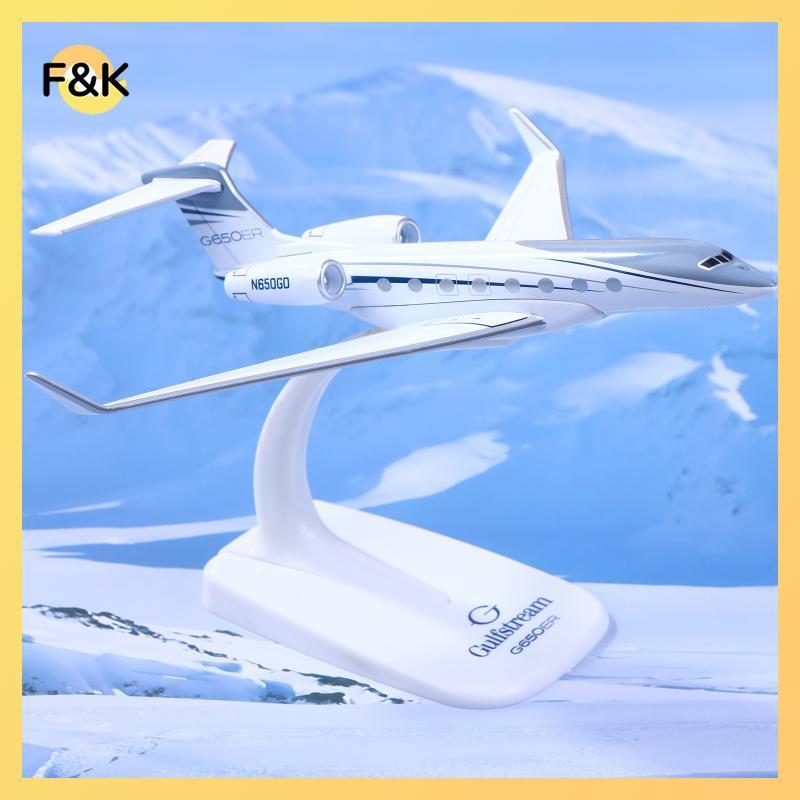 F & K 1 Chiếc Gulfstream G650 Máy Bay Diecast Tỉ Lệ 1 / 200 Máy Bay Mô Hình Máy G650ER Mô Hình Bay.