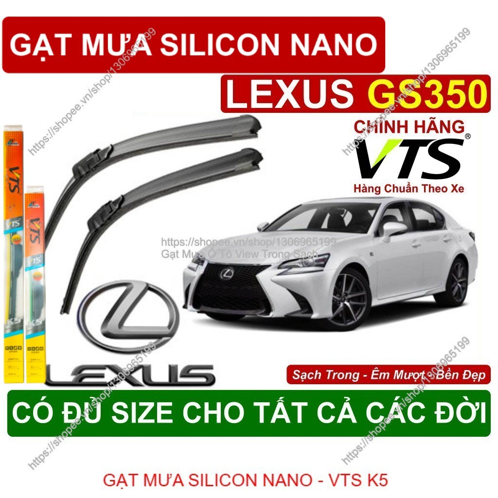 K5, Gạt Mưa Kính Lái Lexus GS350, Cặp Gạt Mưa Kính Lái Cho Các Dòng Xe Lexus GS350, Có Đủ Size Cho C