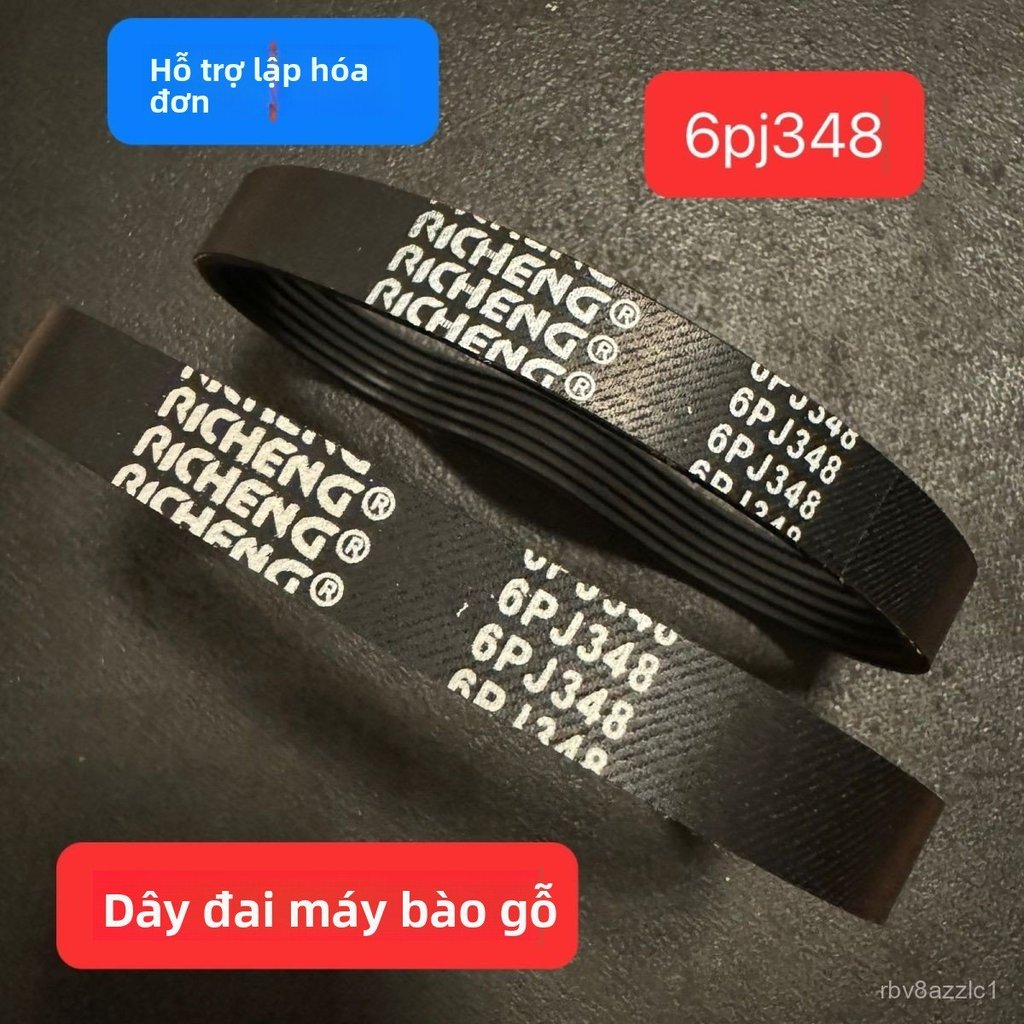 Dây curoa 6PJ348 13 inch cho máy bào gỗ đa rãnh bền đẹp bán chạy
