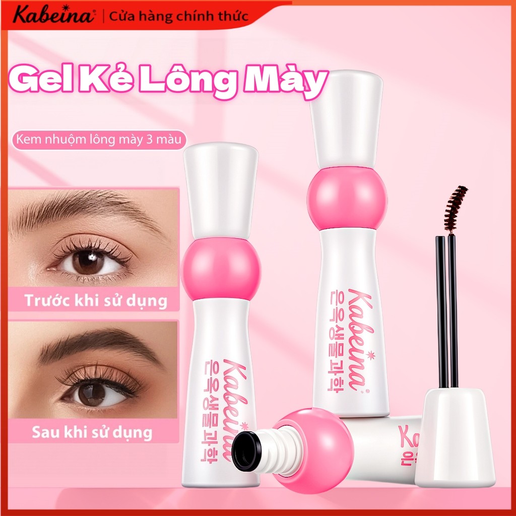 KABEINA Gel Kẻ Lông Mày - Chống Thấm Nước, Không Lem, Lâu Trôi, Màu Tự Nhiên