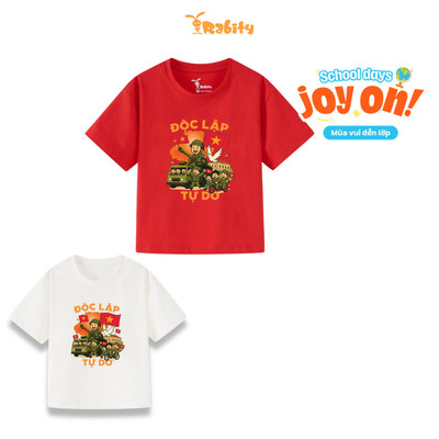  Áo thun Việt Nam tay ngắn unisex bé trai/bé gái Rabity 900.136