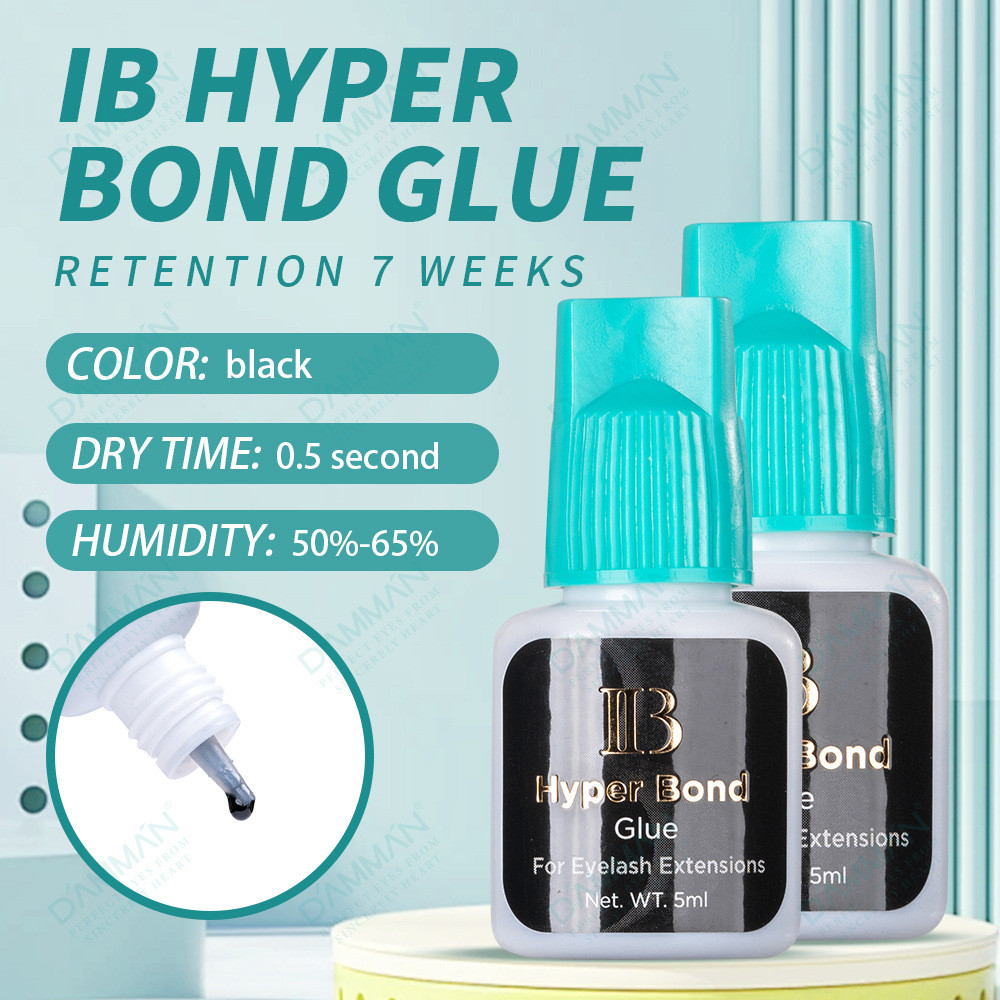 Keo ghép lông mi IB Hyper Bond 0,5s Xác minh hỗ trợ khô nhanh [ybf]