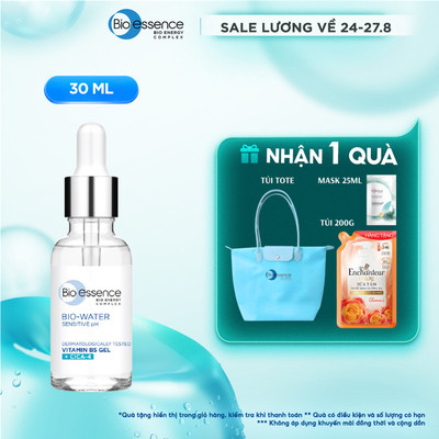 Tinh chất serum dưỡng ẩm & phục hồi chuyên sâu cho da Bio-essence Bio gel Vitamin B5 Cica-4 30ml