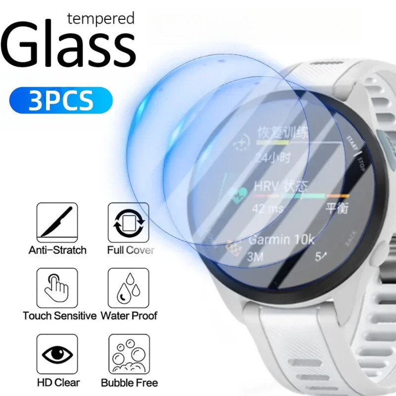 3 Đồng Hồ Thông Minh HD Kính Bảo Vệ Màn Hình Cho Garmin Vivomove Trend Sport Vivoactive HR 5 4S 4 Ve