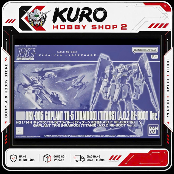 P-Bandai HGUC 1/144 Gaplant TR-5 [Hrairoo] (Titans) (A.O.Z RE-BOOT Ver.) - Mô hình lắp ráp Bandai