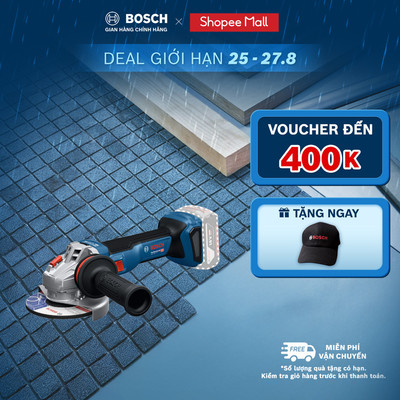 Máy Mài Góc Pin Bosch GWS 18V-11 S (SOLO) 125mm | Mạnh Mẽ & An Toàn Vượt Trội