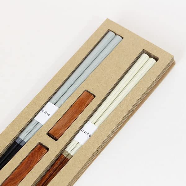 Couple's Chopsticks with Rest - Corte Pair, Wooden Chopstick Set, Made in Japan, Gift Present