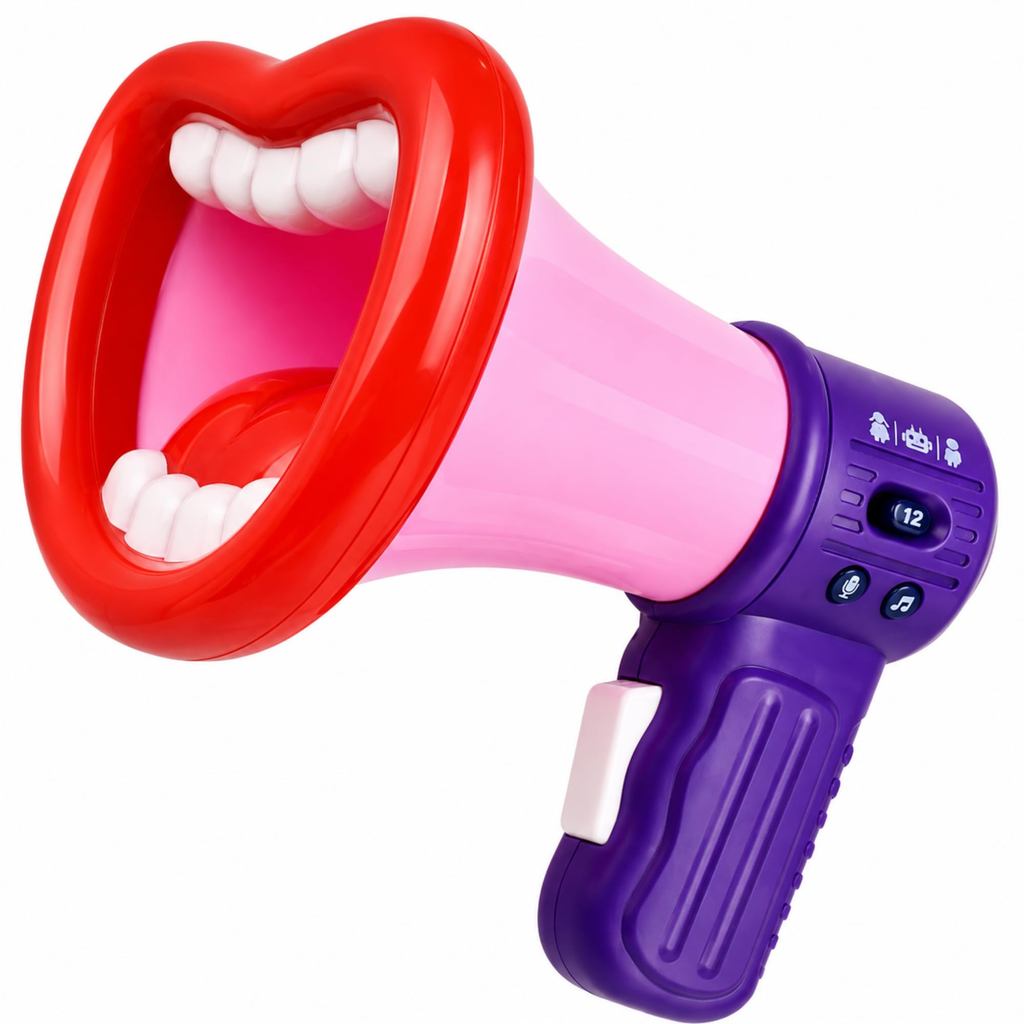 PLEGOOD Voice Changer Toy Megaphone Handheld Microphone with Voice Changing Feature for Costumes, Pa
