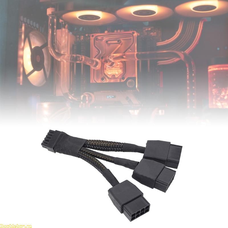 Cáp nối dài tay Doublebuy PCI-e 3x8Pin sang 12pin cho NVIDIA Ampe RTX 3060ti 3070