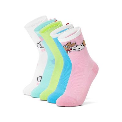 Vớ Thể Thao Trẻ Em Skechers Socks Crew Socks (5 Pairs) - L226K049-06HZ
