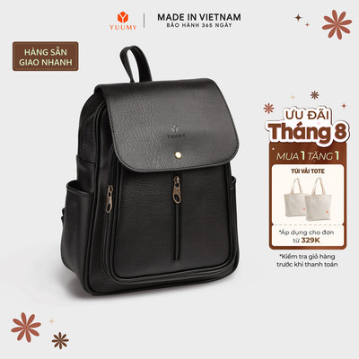 Balo Yuumy (Thời trang nữ basic đựng vừa A4 - Balo da YBA5)