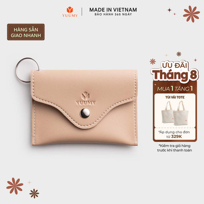 Ví Yuumy (Thời trang nữ nắp gập cỡ nhỏ - Ví móc khóa da YMK1) Bagsmart