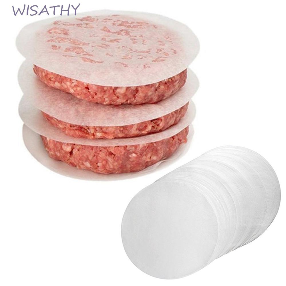 WISATHY Giấy WISHY Patty 4 / 5 / 6 trong Bộ 500 Giấy Lót Cho Tấm Hấp Cho Burger Press Hamburger Dụng