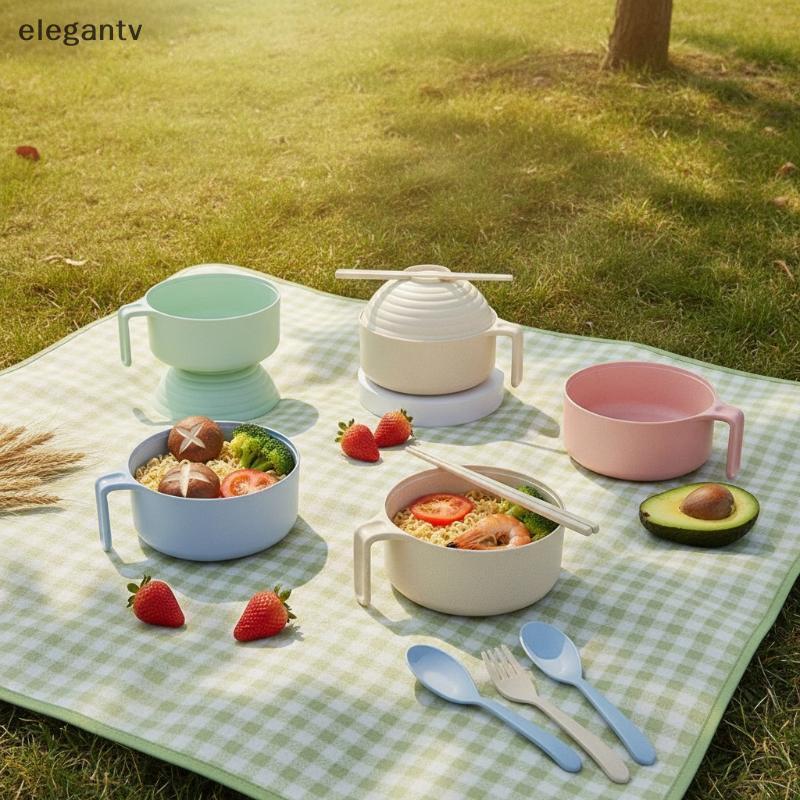 Bộ Bát Ramen EGN Ramen Mì Bát Có Chopstis Ramen Bát Nồi Microwavable Có Nắp N