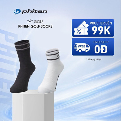 Tất Golf Xỏ Ngón Cổ Ngắn Phiten 5 Toe Golf Socks Socking Short