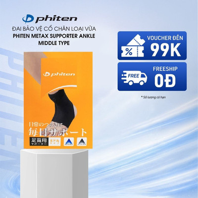 Đai Bảo Vệ Cổ Chân Loại Vừa Phiten Supporter Ankle Middle Type