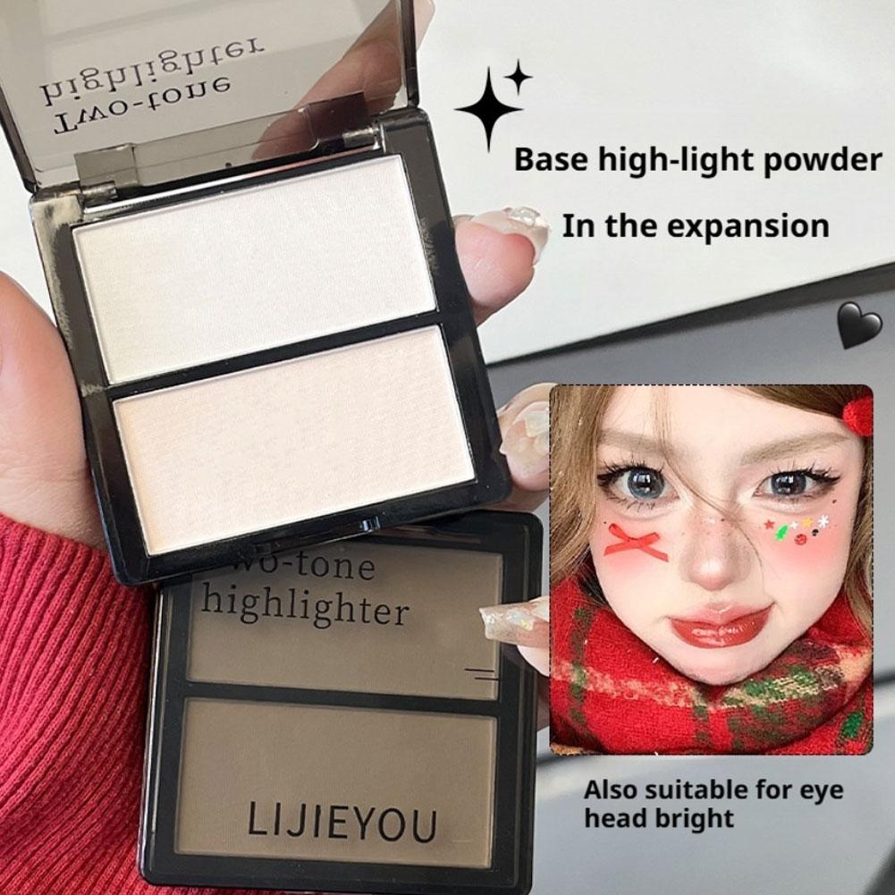 Hai Toned Bronzer Matte Highlighter Contour Palette 3d Bronzer Highlighter Cho Face Powder V4s9