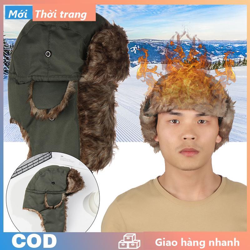 Người đàn ông của mùa đông Trapper Aviator ER hat Nga earflap trượt tuyết không thấm nước cap