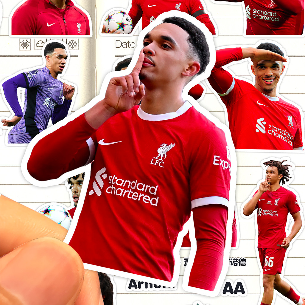TAAA Arnold Dán HD Chống Nước Liverpool Cầu Thủ Bóng Đá Arnold Dán Trang Trí Dính Hành Lý