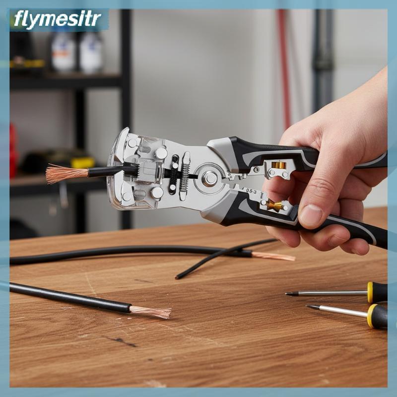 FF Electrician Wire Stripper Kìm tự điều chỉnh Công cụ uốn cáp 24-10 AWG cho các dự án nhà để xe và 