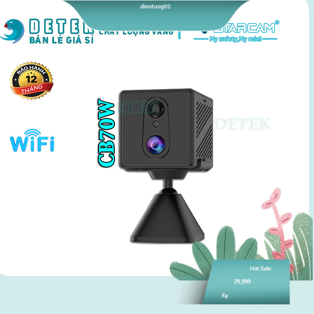 Camera IP Không Dây VSTARCAM CB70 WIFI CB75 CB77 CB78 Wifi 4G dùng pin 2000mAh tiêu thụ điện thấp - 