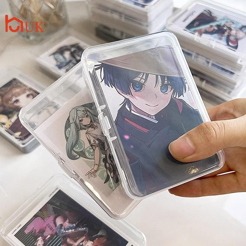 UK 1/3pcs Transparent Plastic Boxes Playing Cards Container Storage Case Paing Game Card Box Board G