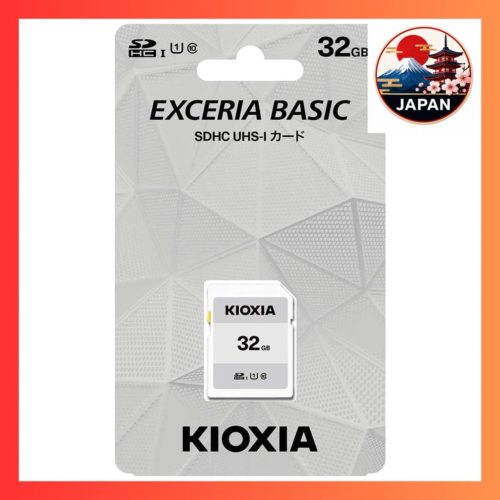 [Directly from Japan]KIOXIA SDHC Memory Card UHS-I 32GB KCA-SD032GS (1 piece) SD Card Memory Card KI