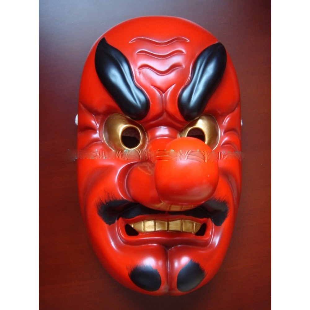 Thu hoạch Phim truyền hình Nhật Bản Tengu Mặt nạ đạo cụ Samurai Halloween King Dance Face Line Nuo F
