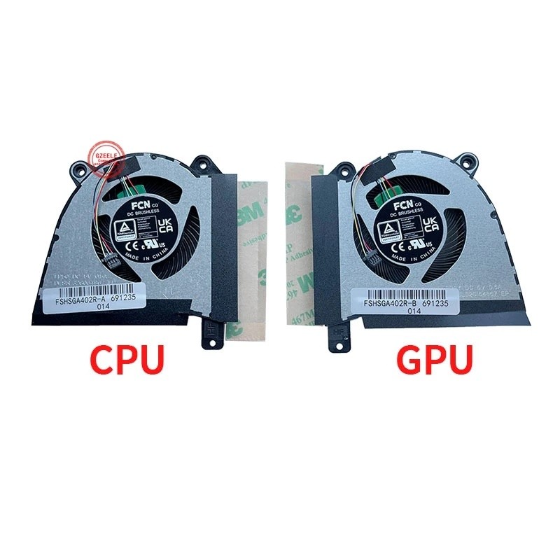 IiNew Laptop Cpu GPU Quạt Cho ASUS ROG Zephyrus 14 2022 G14 GA402R GA402RJ GA402RK 2022 / GA402X 202