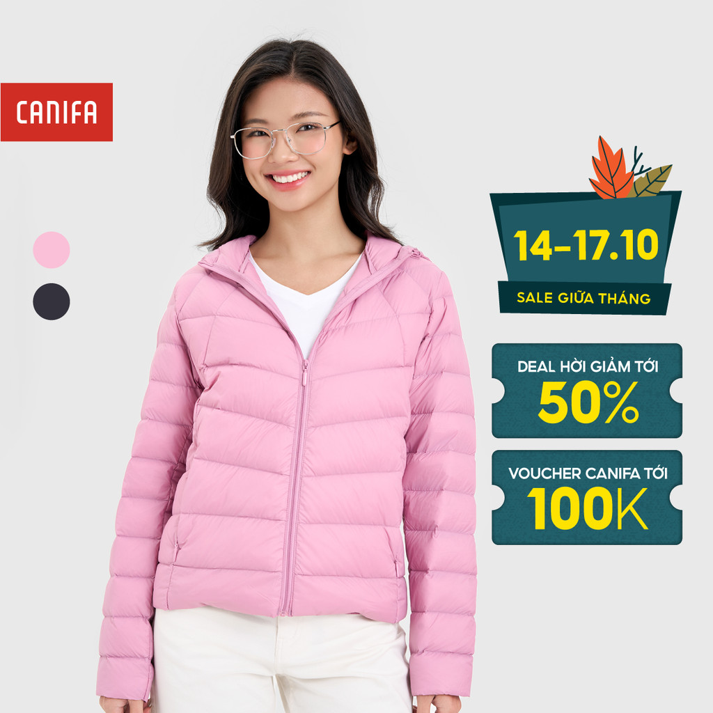 Áo khoác lông vũ nữ siêu nhẹ siêu ấm CANIFA 6OT24W012