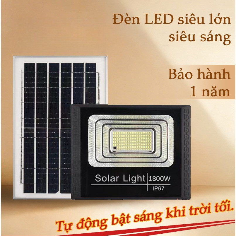 Đèn năng lượng mặt trời Đèn Led Năng 5000W Chống Nước Tiết Kiêm Điện ĐÈN Siêu Sáng Vỏ Hợp Kim Nhôm, Sáng Xuyên Đêm