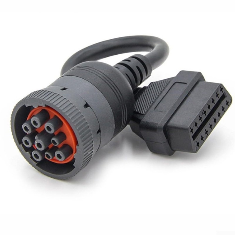 Cáp chuyển đổi EDB * Strength J1939 sang 16Pin OBD2 Chẩn đoán xe được sắp xếp hợp lý