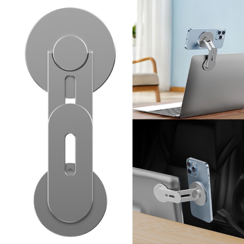 Orangesea Global Car Phone Mount Nhôm Mixture Kế hoạch từ tính 180 Toss Pliable